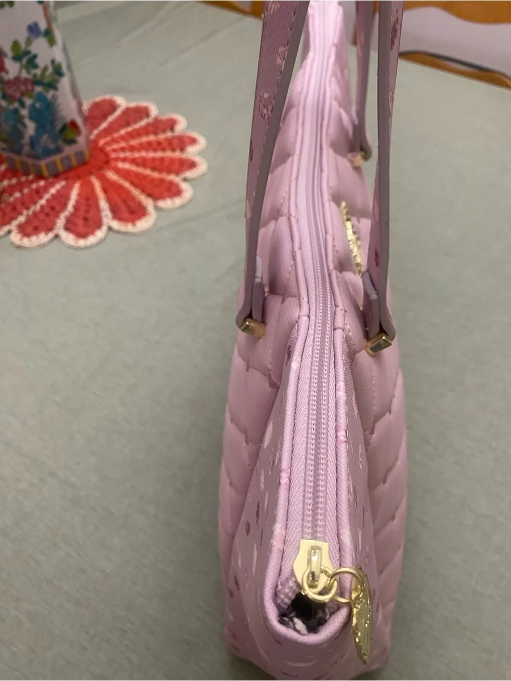 Luv Betsey by Betsey Johnson Pink Quilted Shoulder Tote